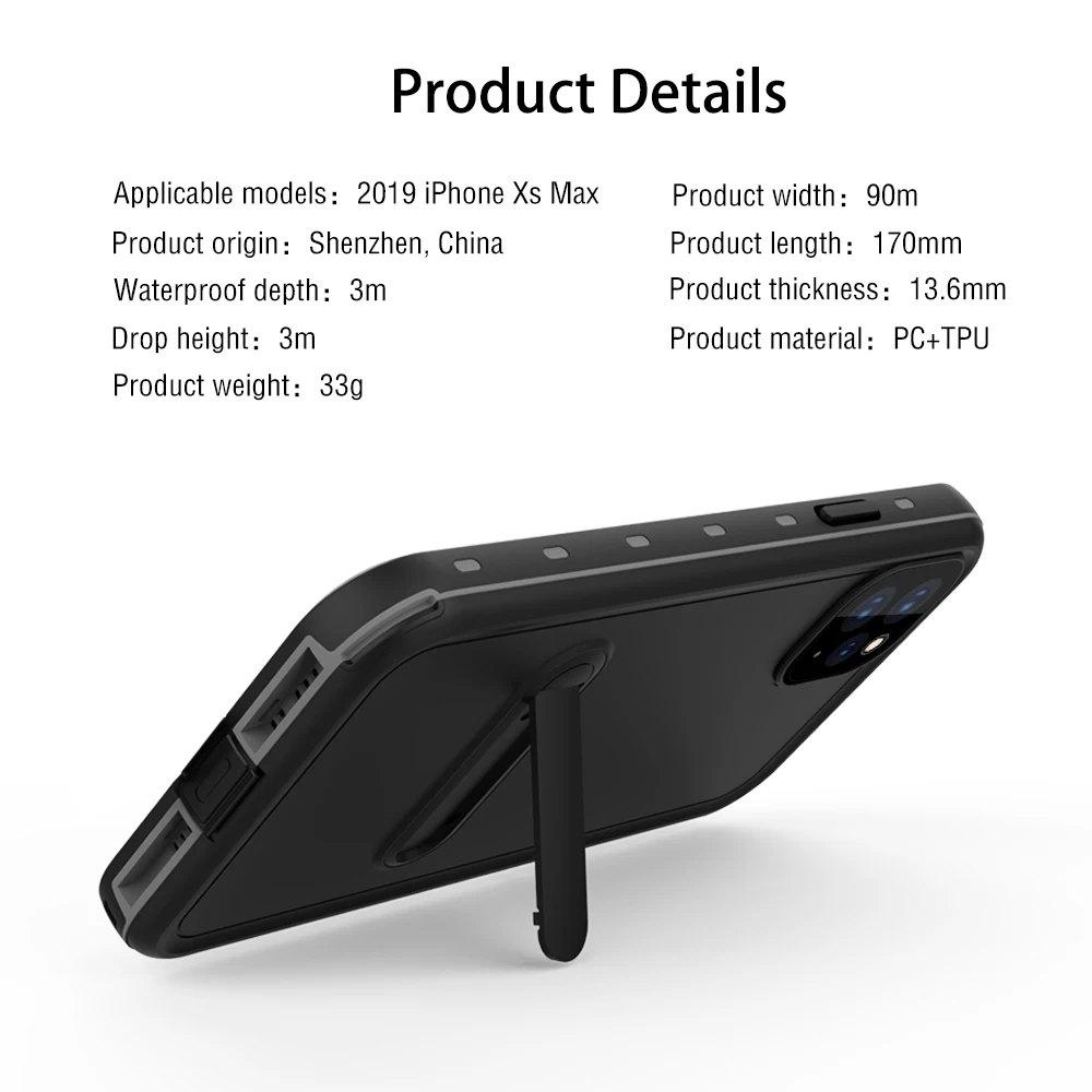 Водонепроницаемый чехол Redpepper для iPhone XR X XS 11 Pro Max противоударный подводный с