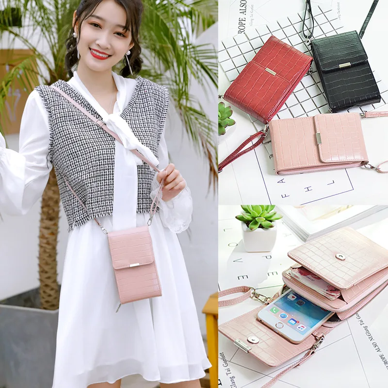 Сумка для телефона мини сумка через плечо женская высокого качества с карманом