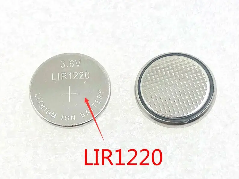 Новые перезаряжаемые литий ионные батарейки LIR1220 1220 3 6 В 2 шт.|Часовые батарейки| |