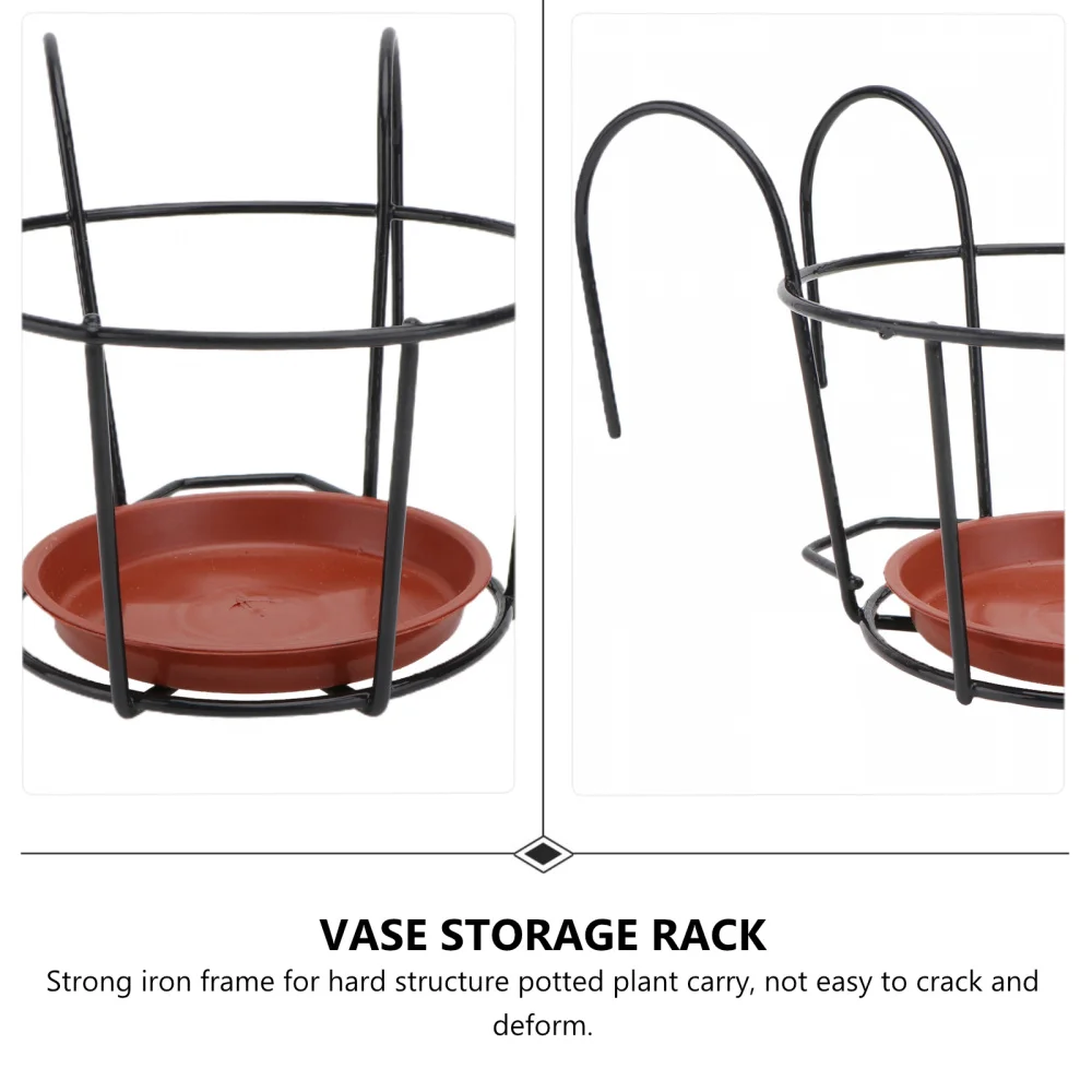 

3 Sets of Hanging Flowerpot Rack Decorative Plant Storage Shelf Home Adornment