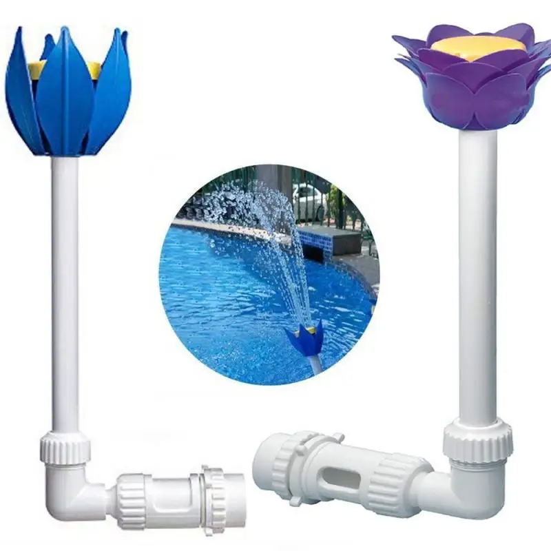 

Swimming Fish Pool Waterfall Fountain Adjustable Water Pools Connector Head Decoration Pool Pond Floating Water Fountain Device
