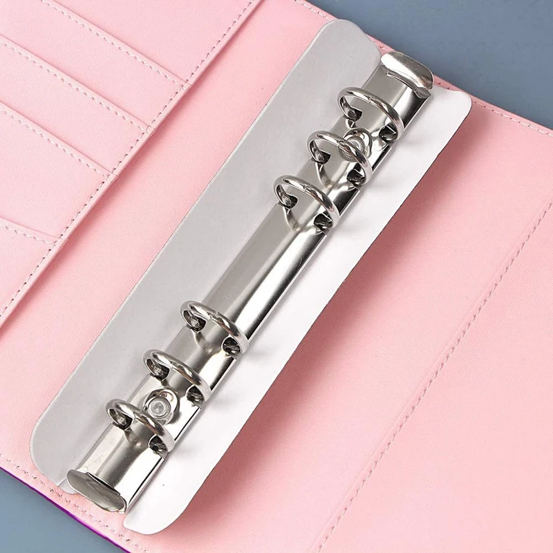 

A6 Pu Leather Notebook Binder Cover 6 Ring A6 Binder Budget Cash Envelopes Planner Journal Loose Leaf Binder Cover