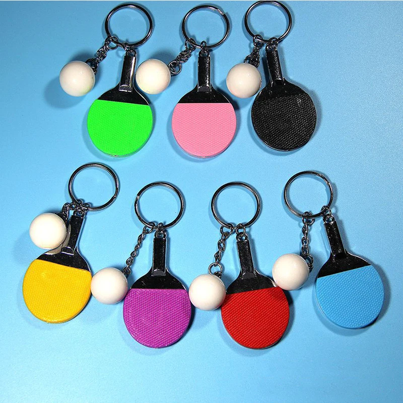 

Sport Table Tennis Ball Badminton Bowling Keychain Key Chain Keyring Key Ring Souvenir Gift Accessories llaveros para mujer