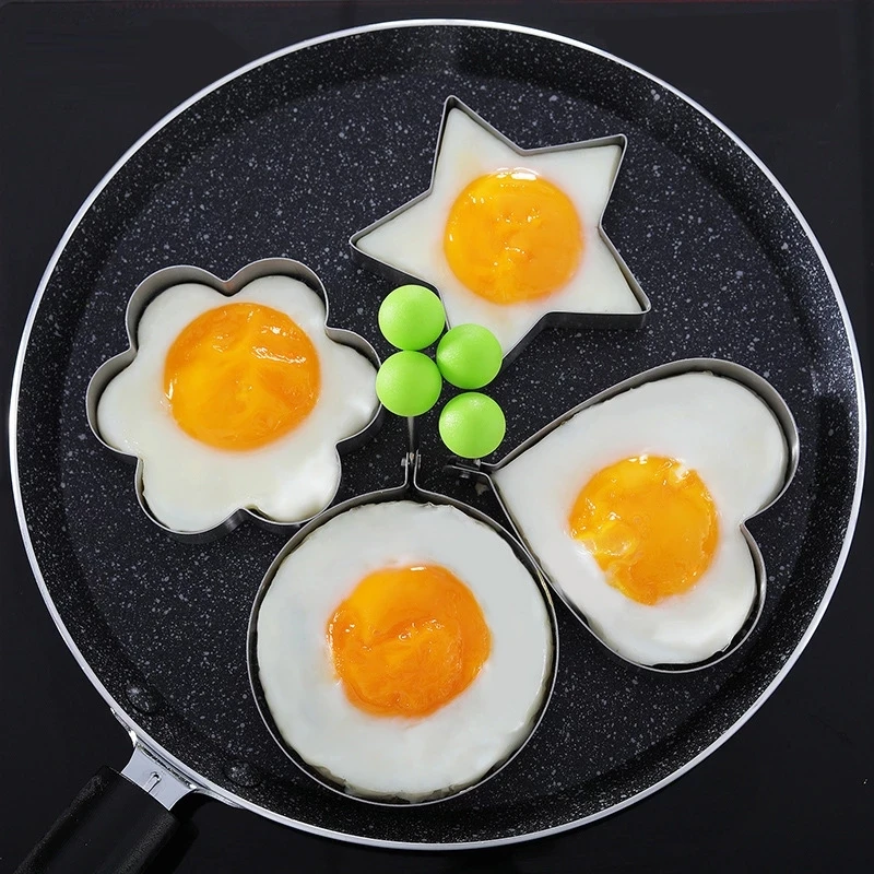 

Fried Egg Pancake Ring Omelette Fried Round Shaper Eggs Mould For Cooking Frying Pan Kitchen Tools Baking Accessories