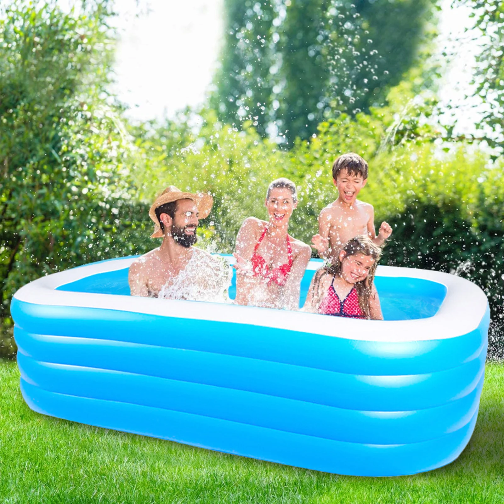 

Outdoor Bath Tub Inflatable Bathtub Foldable Thickened PVC Anti-wear Shower Barrel Children's Swimming Pool Paddling Pool