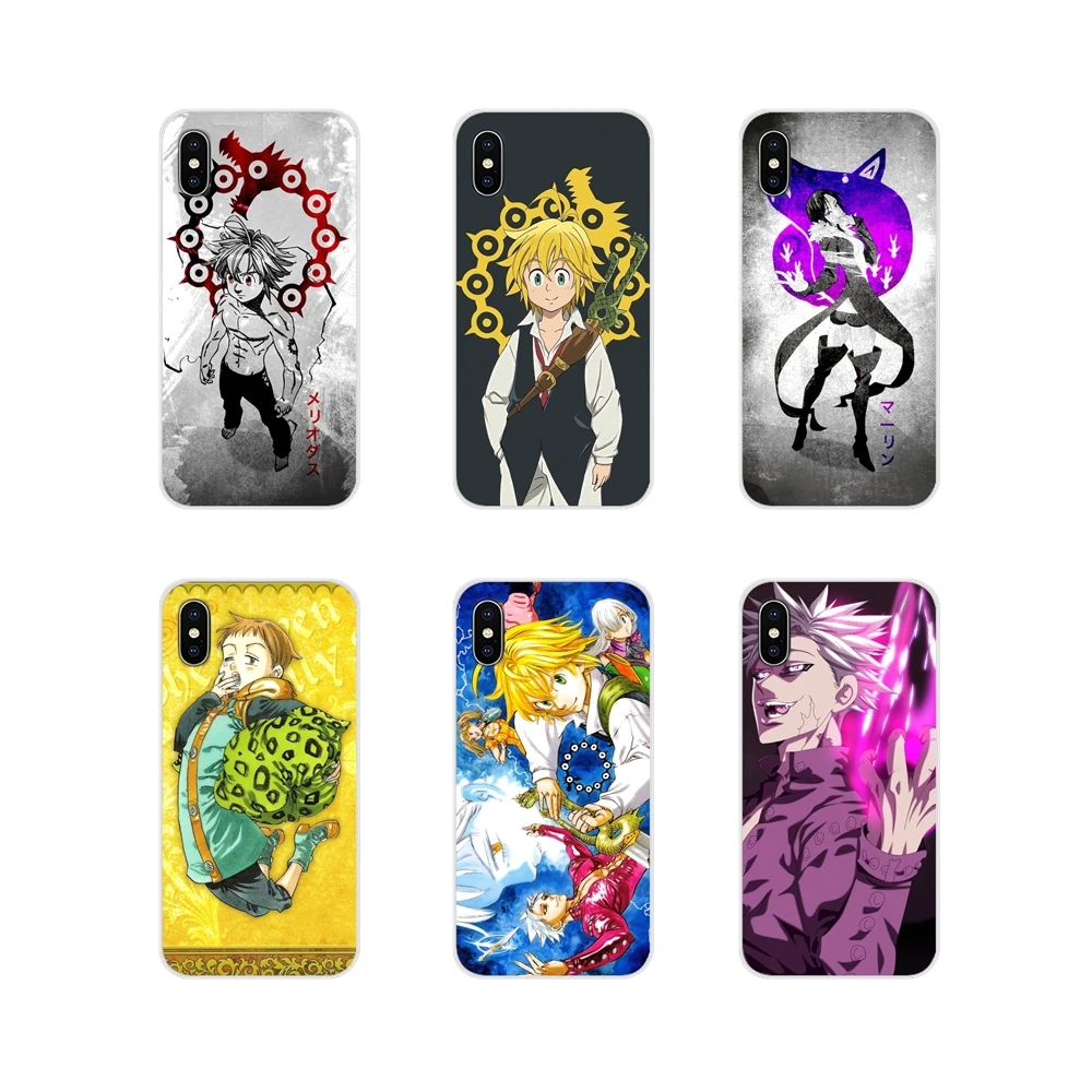 Прозрачный чехол из ТПУ с рисунком семи смертных грехов для Samsung A10 A30 A40 A50 A60 A70 M30