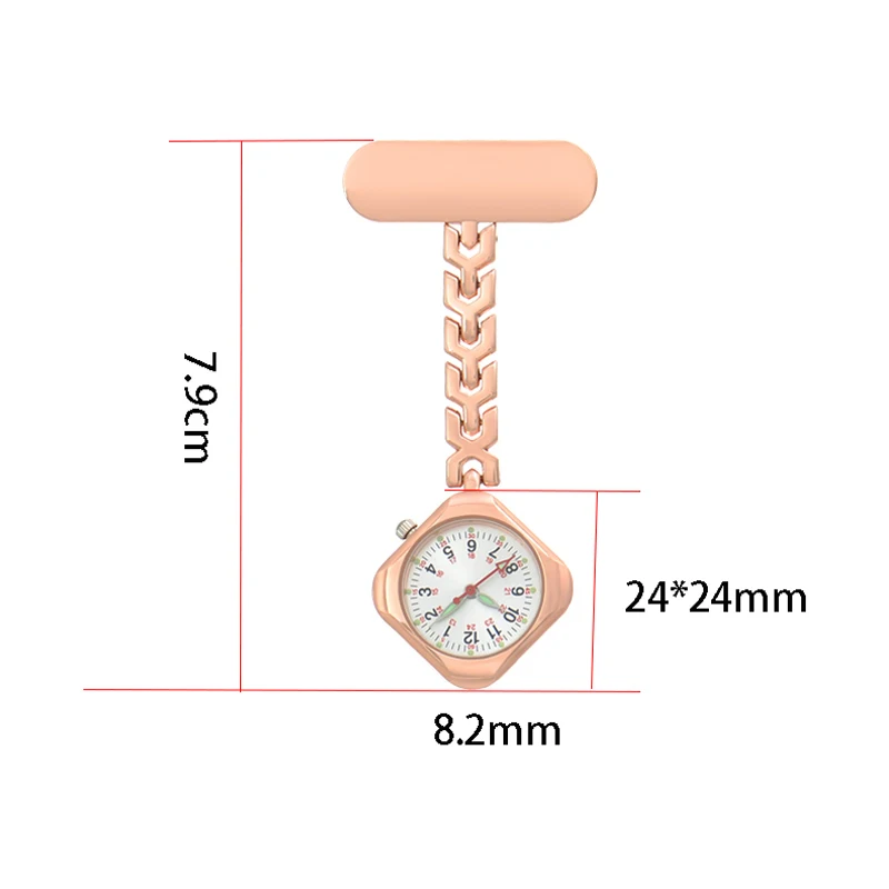 Квадратные часы для медсестры нагрудные карманные часы-брелок медицинские