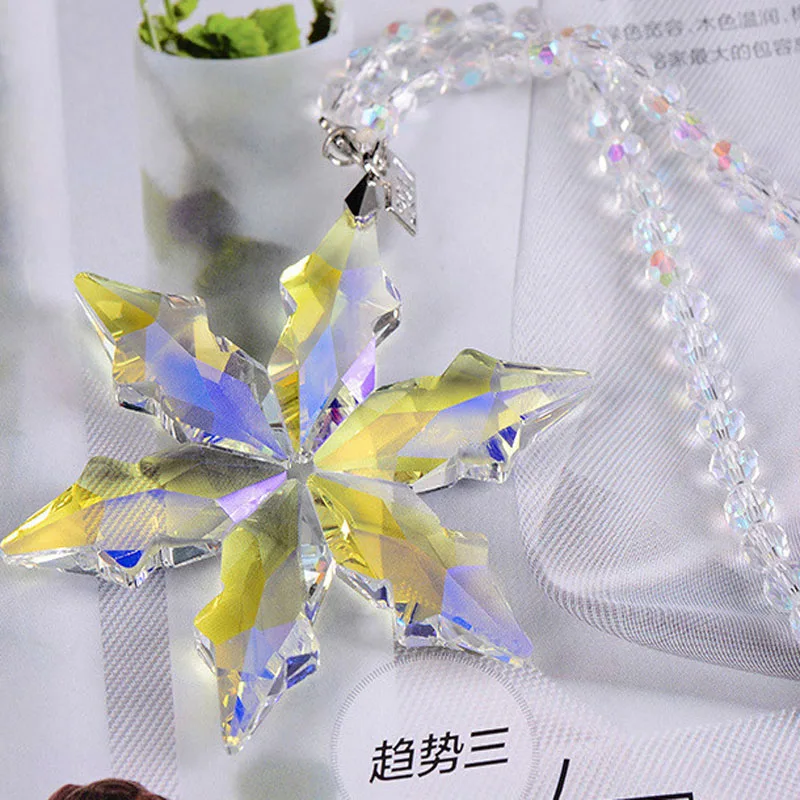 Хрустальная люстра в виде снежинки K9 высшего качества 1 шт. подвесной Ловец окон