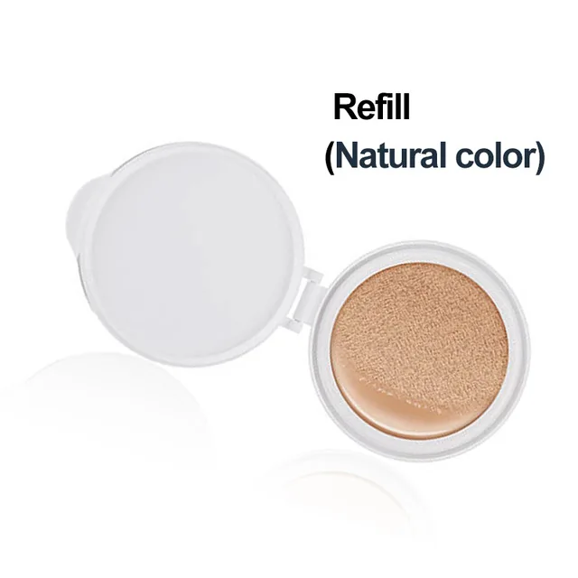 Refill Natural Color Bioaqua Air Cushion BB& CC крем Основа влажная пудра отбеливающий консилер увлажняющая Очищающая солнцезащитный крем Голый макияж 15 г - Цвет: Refill Natural Color
