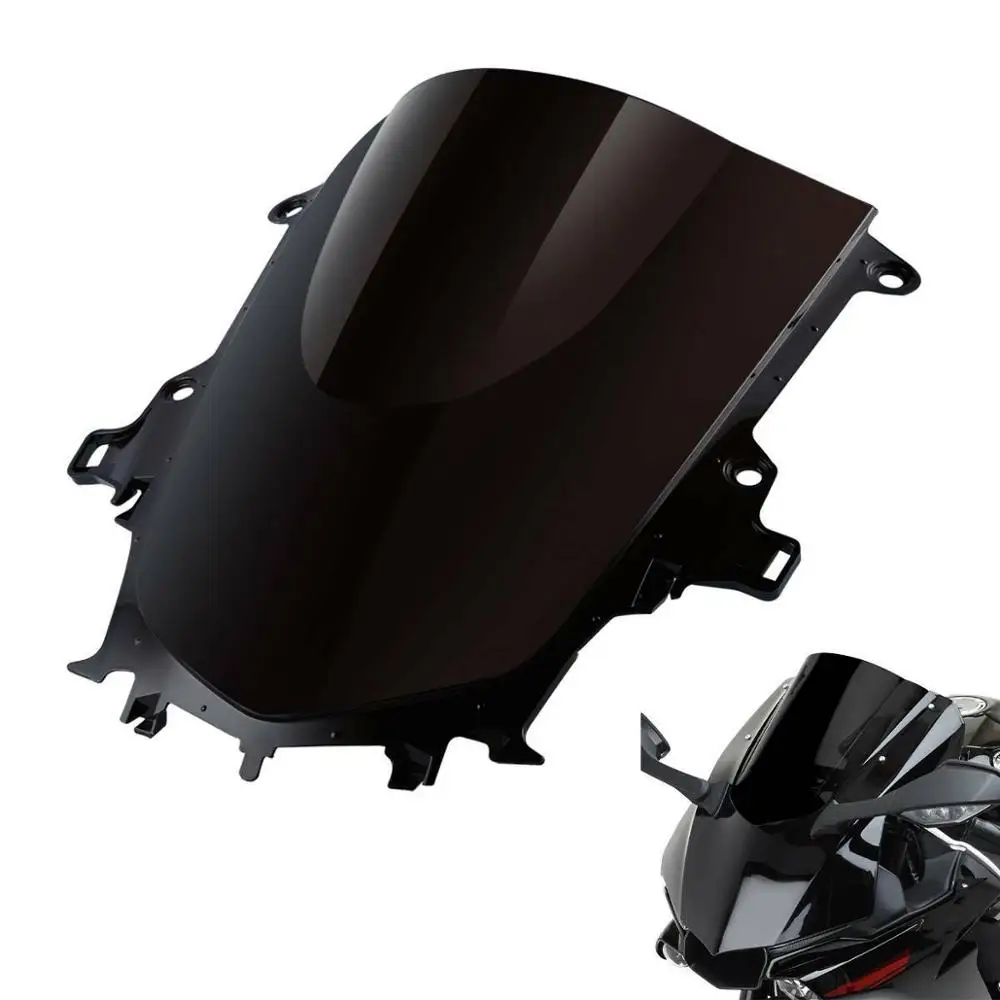 Motorcycle Dual Bubble Windshield Windscreen Screen For Yamaha YZF-R1 YZFR1 2015-2019