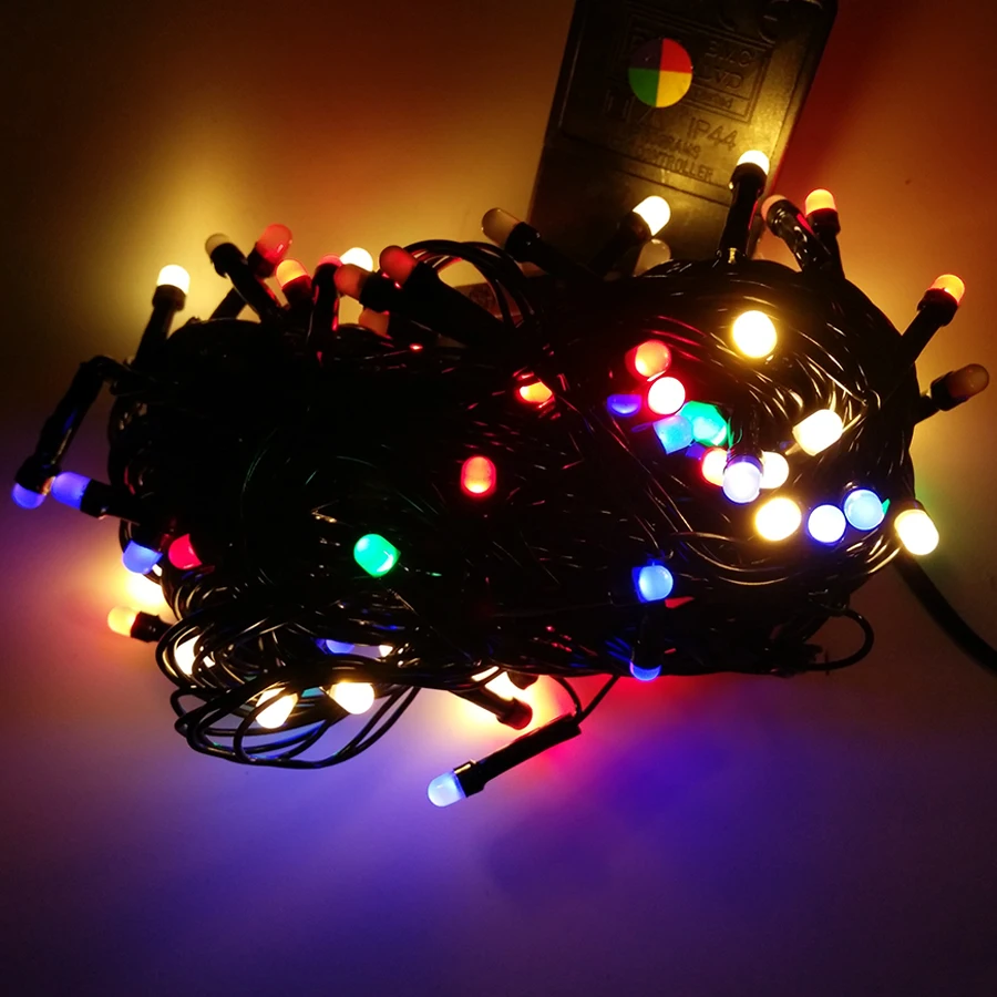 10M 80 LED Fairy String Lights Black Wire Christmas Tree Garland Light Wedding Party Waterproof Curtain | Лампы и освещение