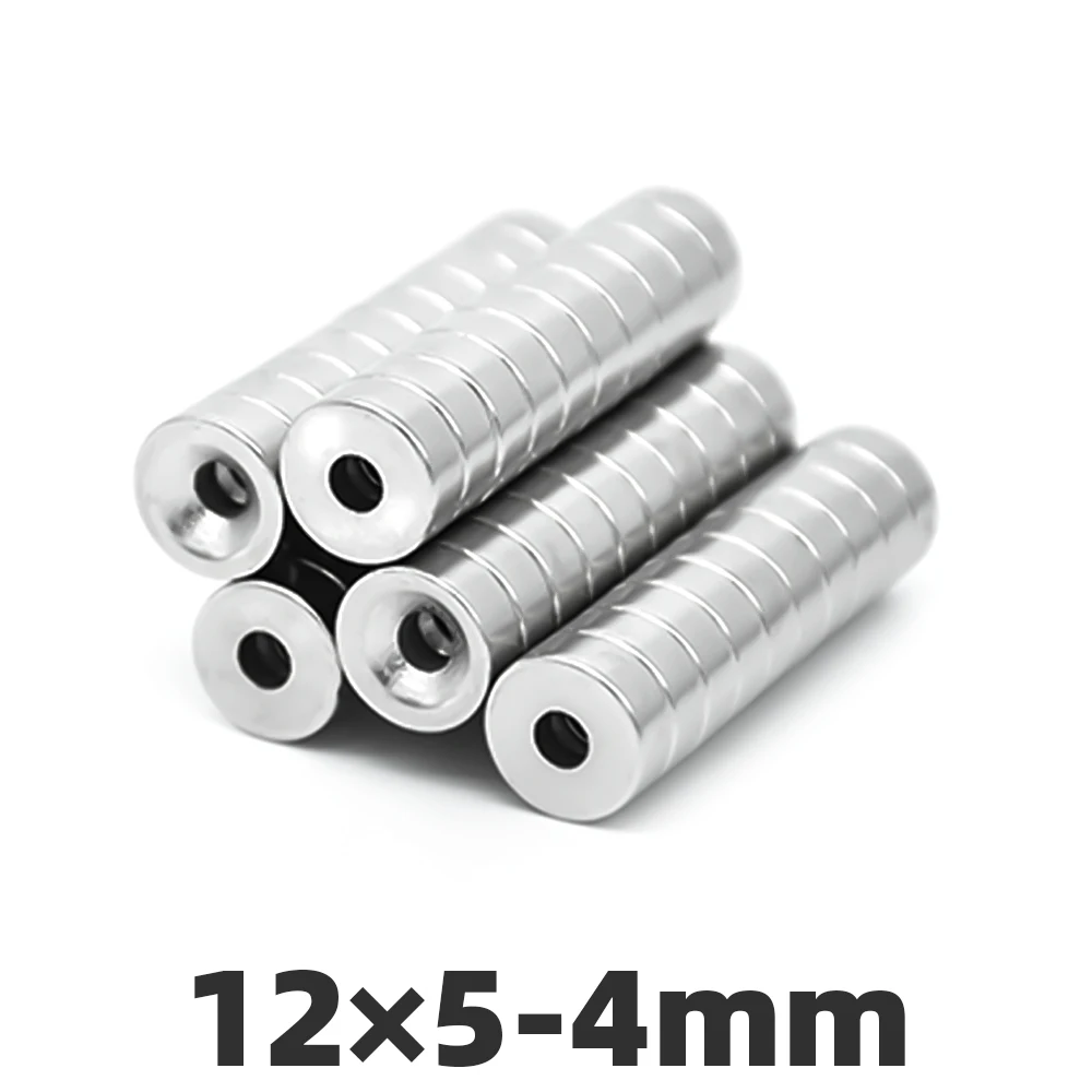 AI DIY 20/50/100 шт 12x5 мм отверстие 4 супер сильные круглые с углублением редкоземельный