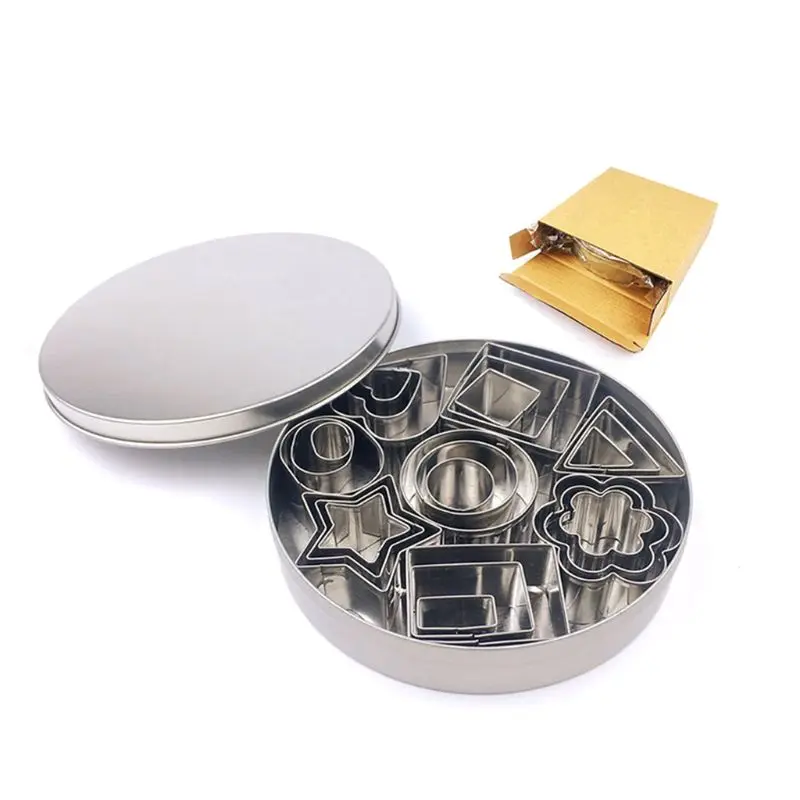 Набор мини-форм для печенья-24 небольших формы вырезания теста корочки пирога