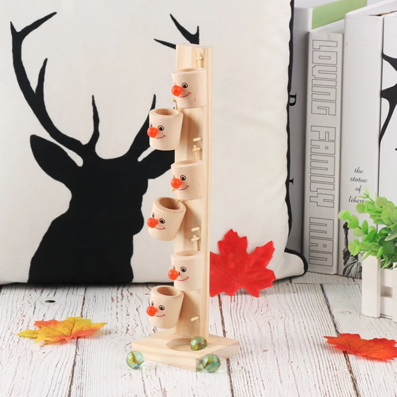 

New Interesting Funny Clown Wine Barrel Bucket Tower Blocks Rolling Ball Baby Kids Educational Toy Boy Girl Game Toys