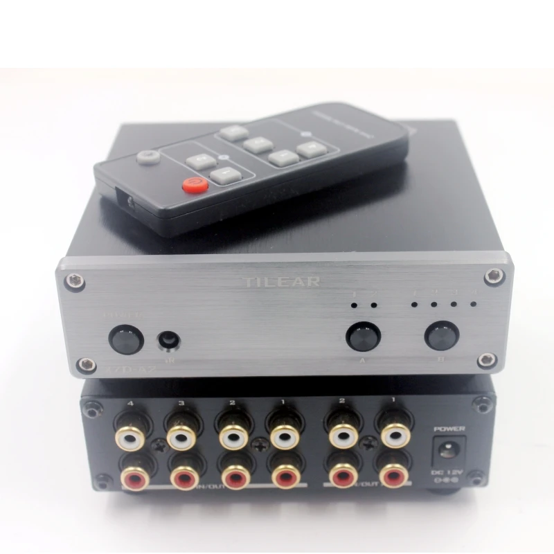 A2 HIFI Lossless 2 входа 4 выхода RCA концентратор аудиораспределитель селектор сигнала