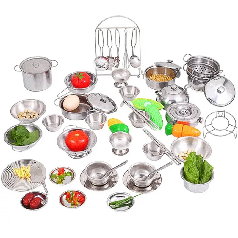 40 шт. детская мини кухонная игрушка посуда кастрюля для ролевых игр игрушечная