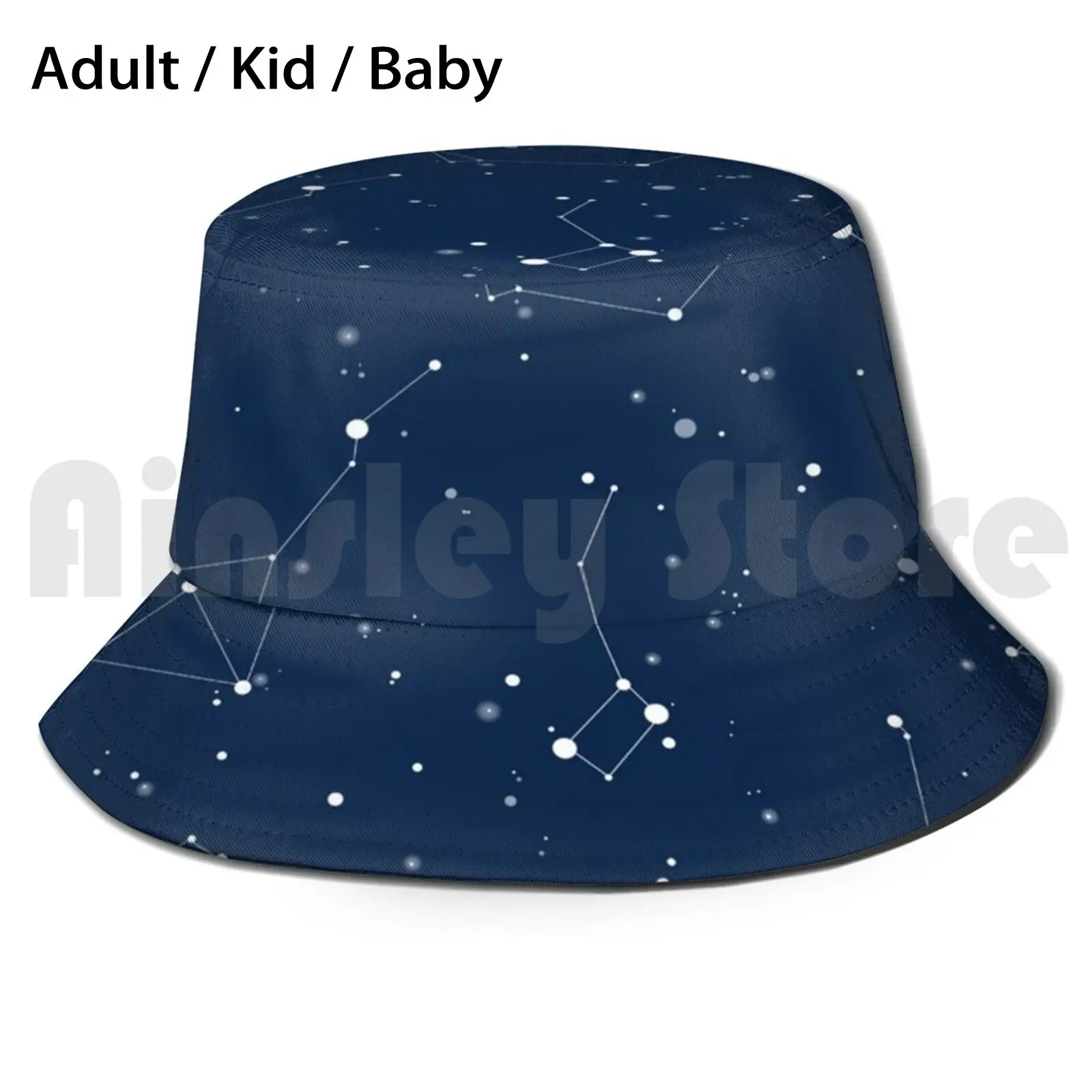 

Navy Night Sky Sun Hat 2518 Bucket Hat Night Sky Stars Star Constellations Astronomy Astrology Star