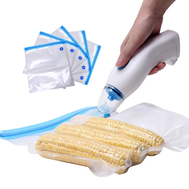 

Vacuum Sealer Machine Handheld electric vacuum pump home kitchen vacuum machine gift 5pcs vacuum bag