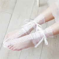 womens socks summer japanese lolita transparent glass fiber ultra thin short tube socks fashion hollow out ladies stockings