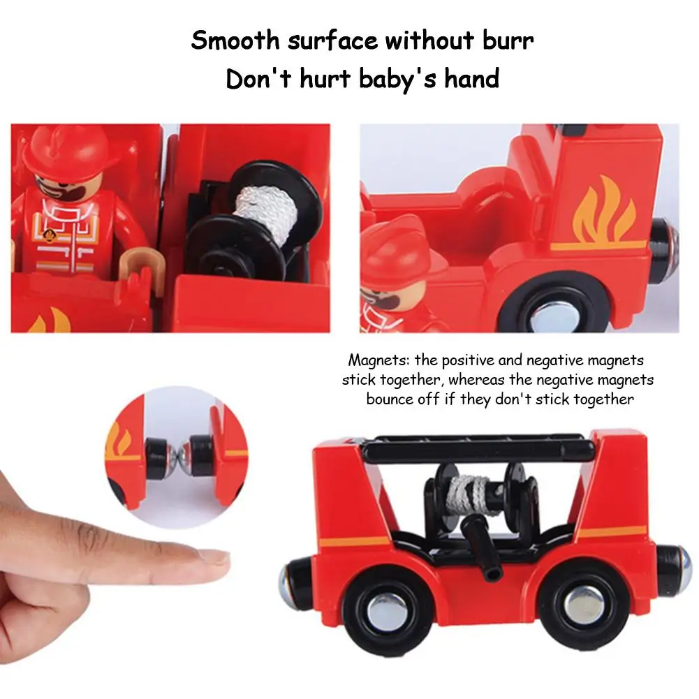 Multi-functional Police Car Fire Truck Ambulance Toy Remote Control for Kids Compatible with Wooden Track | Игрушки и хобби