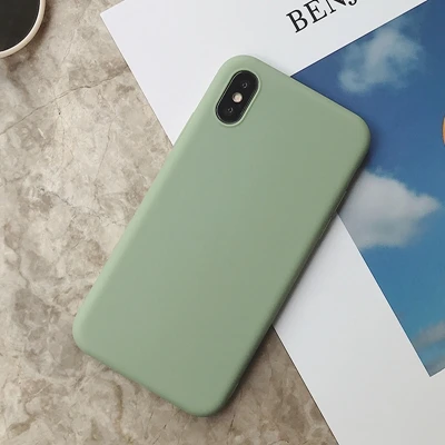 SD-8 Силиконовый чехол для iPhone 11 Pro Max, чехол из мягкого ТПУ, матовый цветной чехол для телефона s, чехол для iPhone 6 7 8 Plus 6S XS Max XR X Etui - Цвет: SD-8