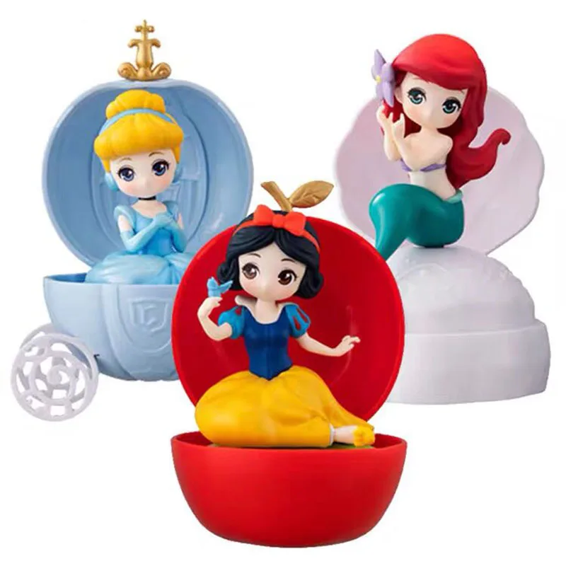 

Disney Princess Figrue 3 шт./компл. белоснежная Золушка, Русалка, фигурка, куклы, игрушка принцессы для девочек, фигурка, подарки для девочек