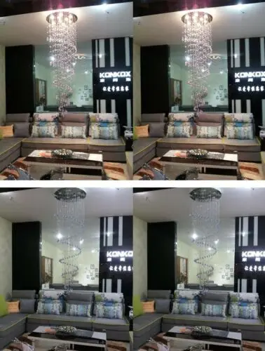 Светодиодная хрустальная люстра в форме капли потолочный светильник подвесные