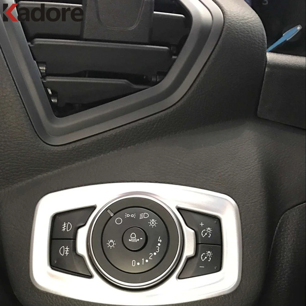 Для Ford Kuga Escape 2017 2018 2019 ABS матовая фара автомобиля переключатель декоративная