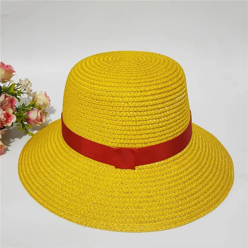 

Cosplay Japanese Cartoon Props Hat Luffy Hat Straw Boater Beach Hat Cap Halloween