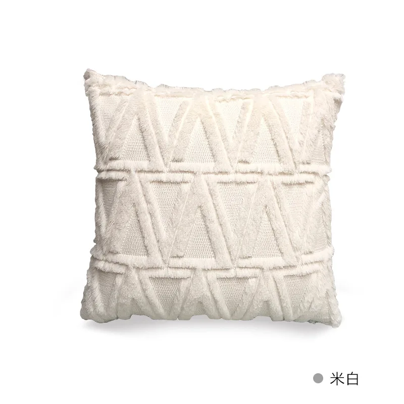 

Двухкомпонентная треугольная плюшевая наволочка для дивана, в классическом стиле, для гостиной, спальни, лампа 43 см * 43 см