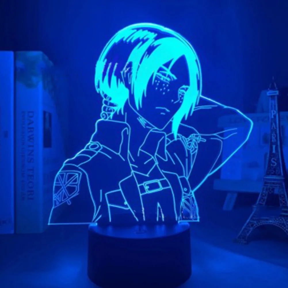

Attack on Titan 3D Acrylic Lamp Nightlight Anime Figure for Kids Child Room Decor Table Night Light