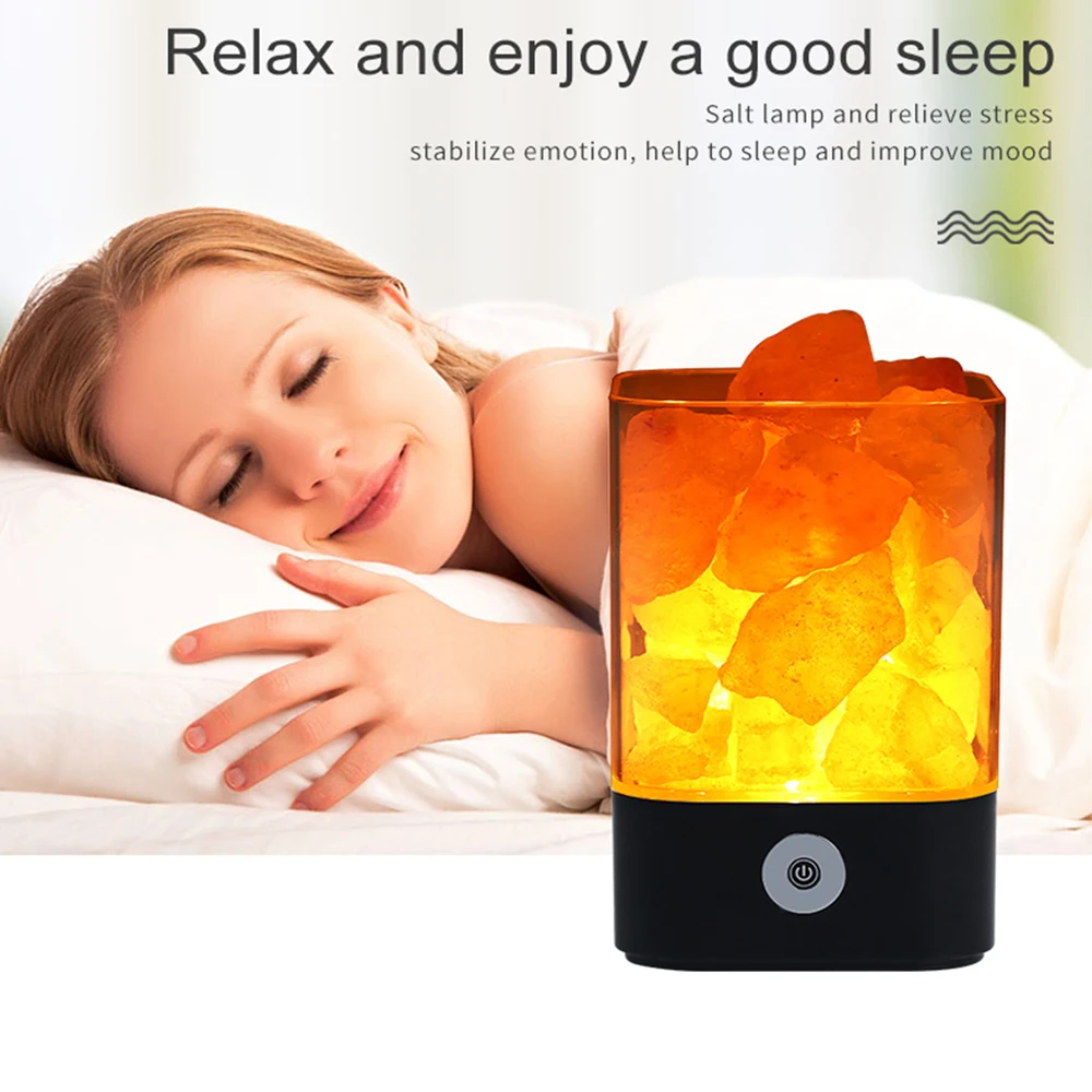 USB Himalayas соляная Хрустальная горная лампа хороший для здоровья маленький
