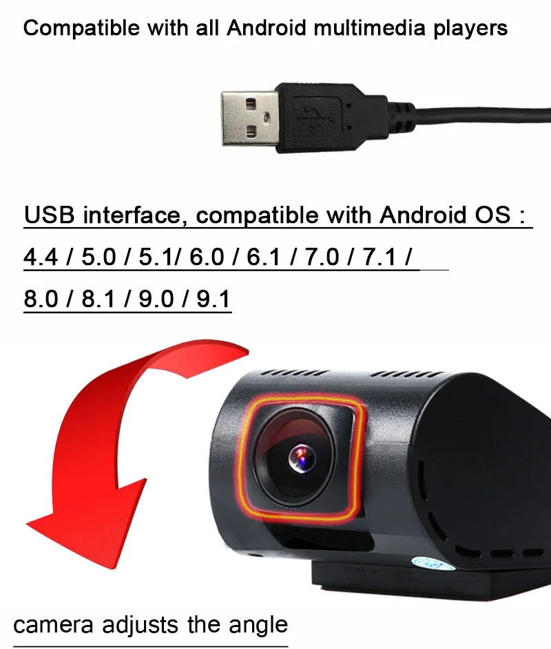 USB автомобильная DVR камера HD Оригинальное ночное видение может менять память TF карта 8G/16G/32G камера Автомобильная камера рекордер 130 FOV камера