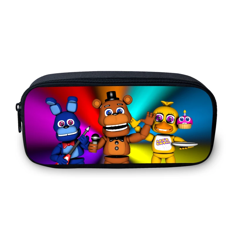 Слоновая кость VEEVANV картонная коробка студенческий пенал Five Nights At Freddys, сумка для макияжа для девочек-подростков, школьные детские сумки для учащихся - Цвет: Слоновая кость