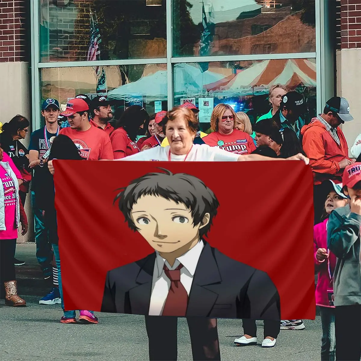 Портретный флаг Tohru Adachi Гондураса на Конференции пансексуала Марокко|Флаги
