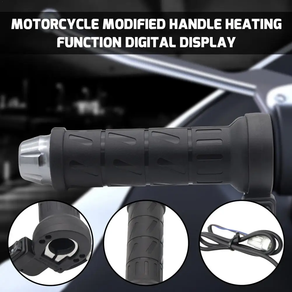 

22mm Motorcycle Heating Grips Winter Handle Electric Bar Warmer Hot Heated Molded Grips Handlebar Warmers For Most Motorcycles