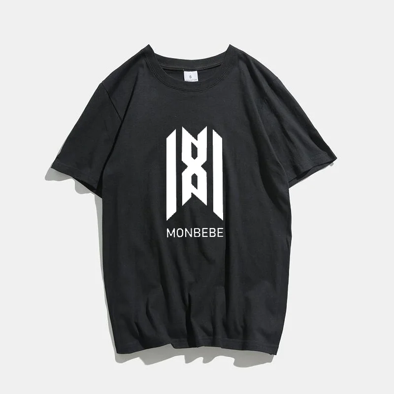 Monsta X MONBEBE футболка женская летняя Pantone корейская мода футболки хлопок Женщины