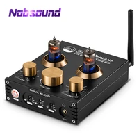 nobsound hifi bluetooth 5 0 6j5 valve tube preamp bass preamplifier stereo audio headphone amplifier usb dac aptx