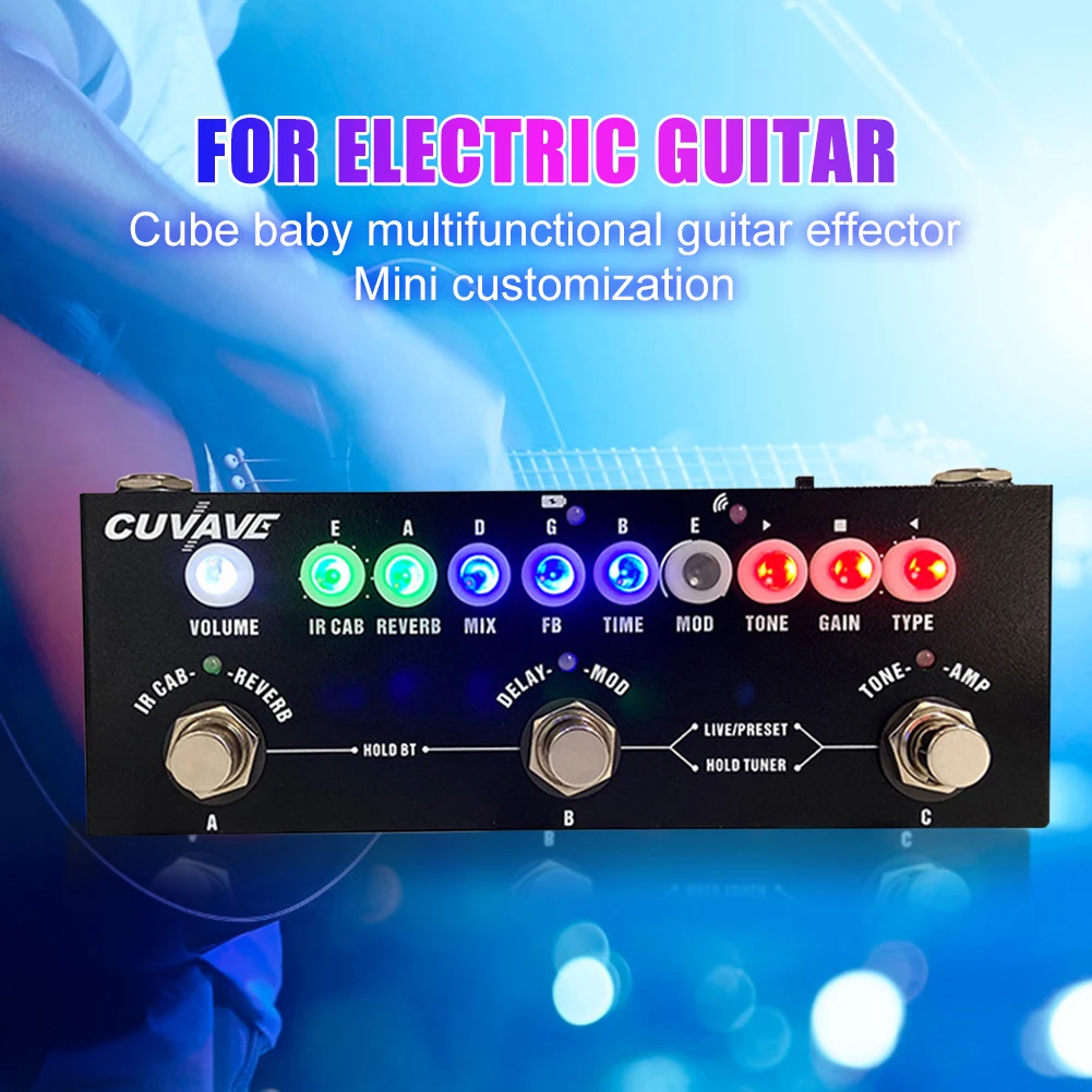 Педаль для звуковых эффектов Phaser Reverb аксессуары гитары True Bypass Детская гитара