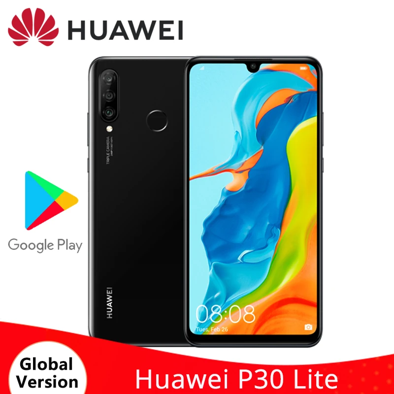 Global Version HUAWEI P30 Lite 4GB 128GB Smartphone Kirin710 Octa Core 6.15&quot FHD Display 32MP Front Camera 3340mAh Battery|Смартфоны| |