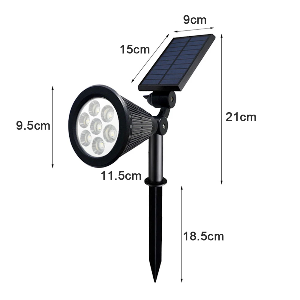 

7 LED Outdoor Solar Lights RGB Changing Lawn Ground Lamp IP65 Waterproof Landscape Spotlights Garden Decoration Outdoor Lights