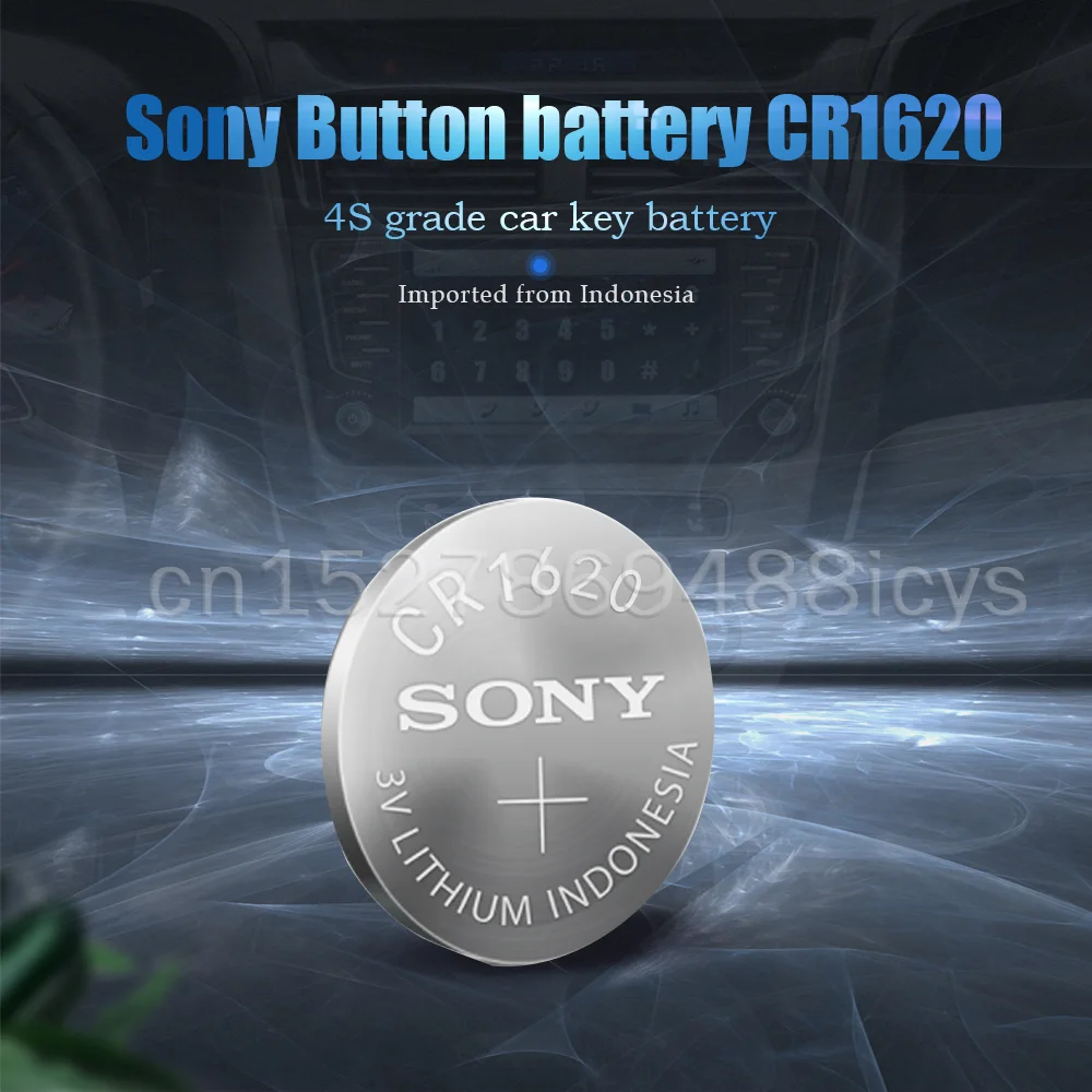 5Pcs/Lot Sony Original CR1620 CR 1620 3V Lithium Battery For Watch Remote Control Alarm Button Cell Coin BR1620 DL1620 ECR1620 |