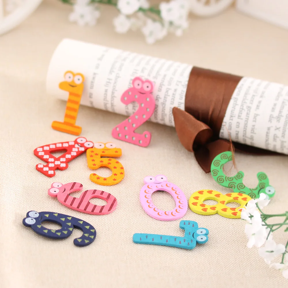 10 шт./компл. Монтессори детский холодильник с номером магнитная фигура на