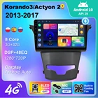 Автомагнитола 2 Din, для SsangYong Korando 3 Actyon 2 2013-2017, Android 10, GPS-навигация, 4G, Wi-Fi, USB, Android, автоплейер, DVD-плеер