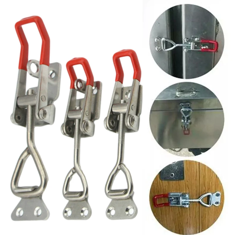 

1PC Adjustable Lever Handle Lock Hasp Cabinet Box Latches Quick Release Toggle Latch Clamp Clasp Toolbox Case Hasp Hardware