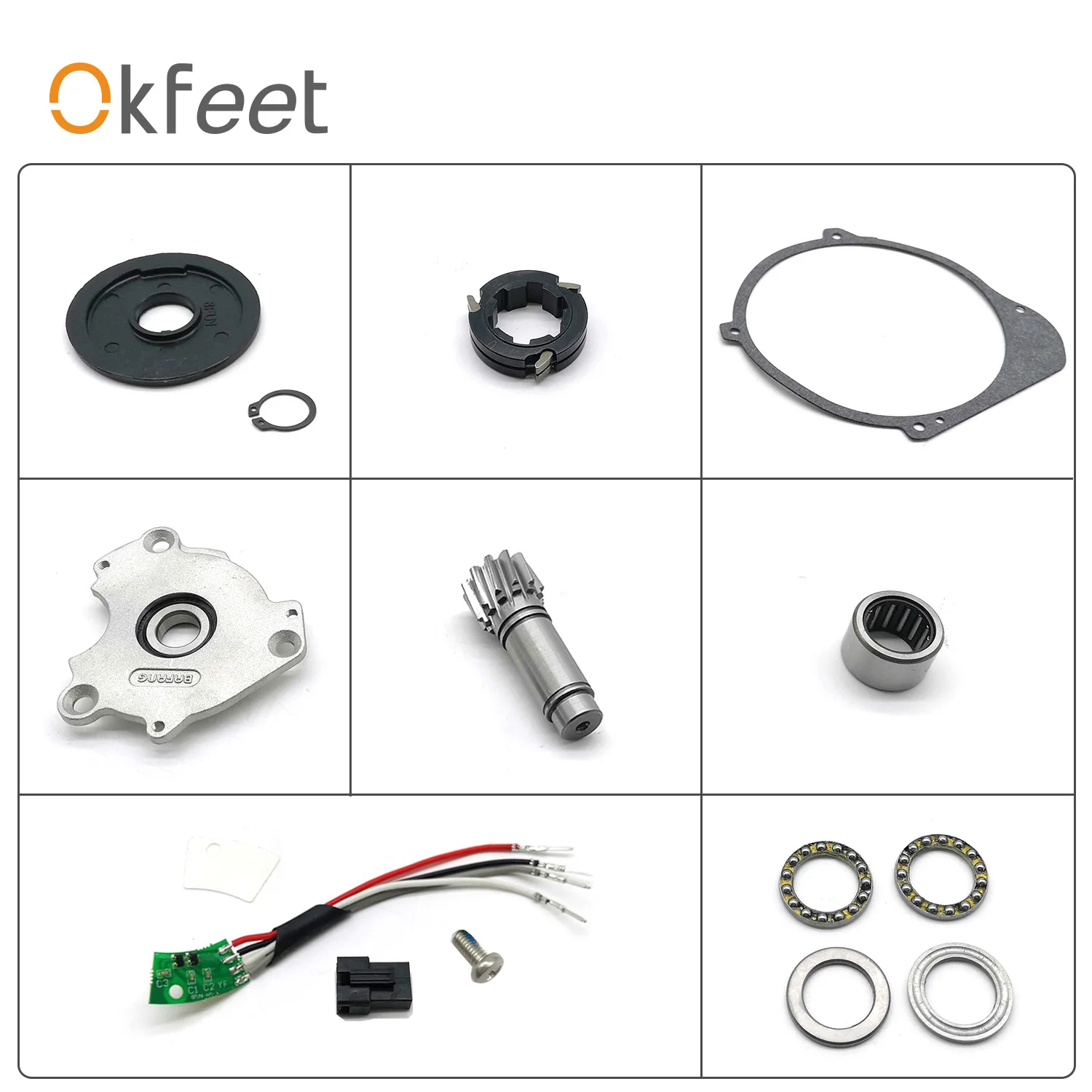 Okfeet BBS01 BBS02 Bafang Средний двигатель аксессуары электрическая сборка велосипедов компоненты велосипед Установка части подшипника
