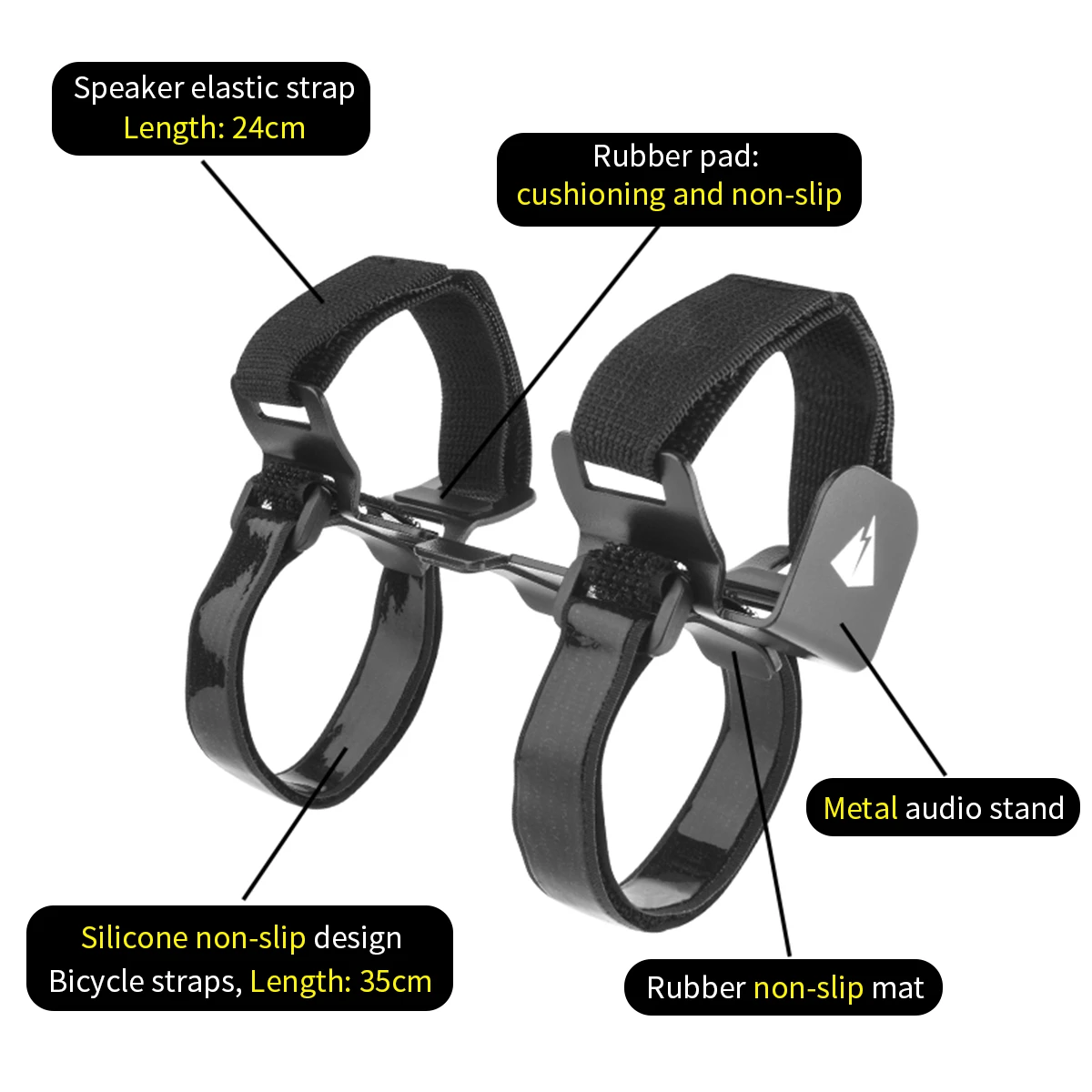 Металлический кронштейн для крепления динамика велосипеда JBL CHARGE5 PULSE4 держатель