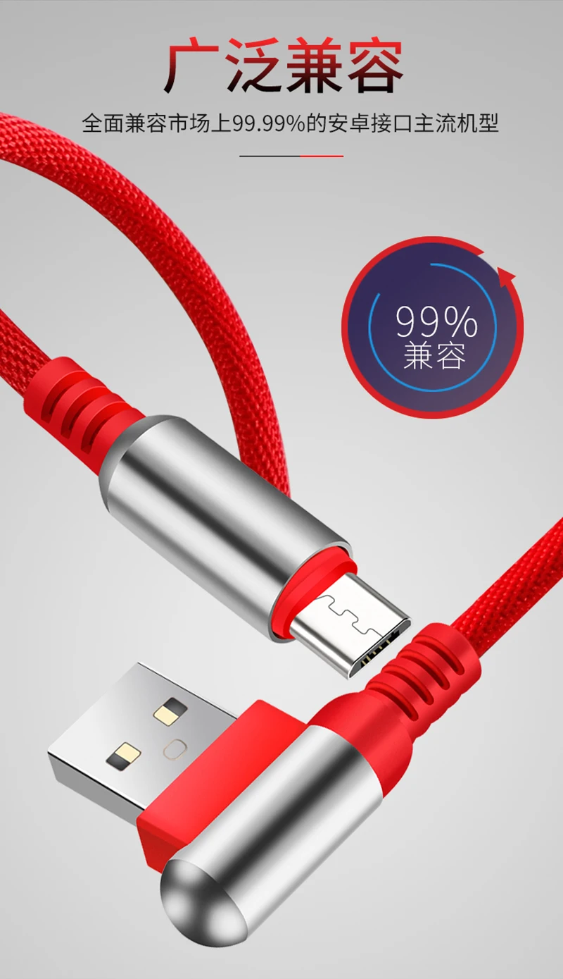 NOHON Bullet USB кабель для передачи данных для Apple Android type-C 90 градусов кабель для быстрой зарядки 2.4A для iPhone 11 Pro Max samsung S10