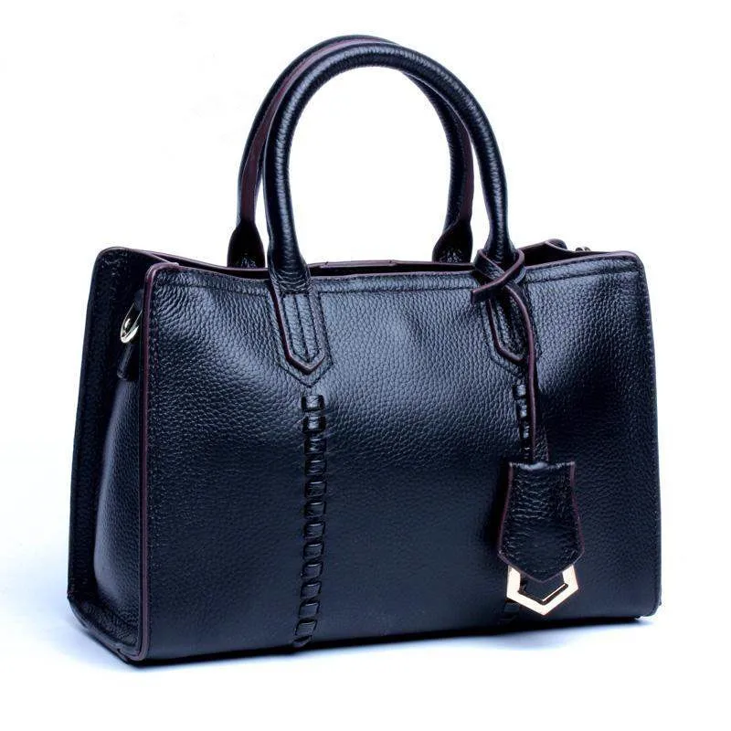 Сумка мессенджер из 100% натуральной коровьей кожи классическая женская сумка