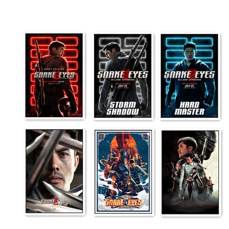 

Змеиные глаза G.I. Постер с изображением Джо истоки, плакат из белой медной бумаги, наклейка для украшения гостиной, бара, настенная живопись